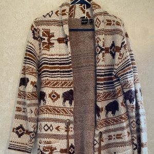 Aztec print duster